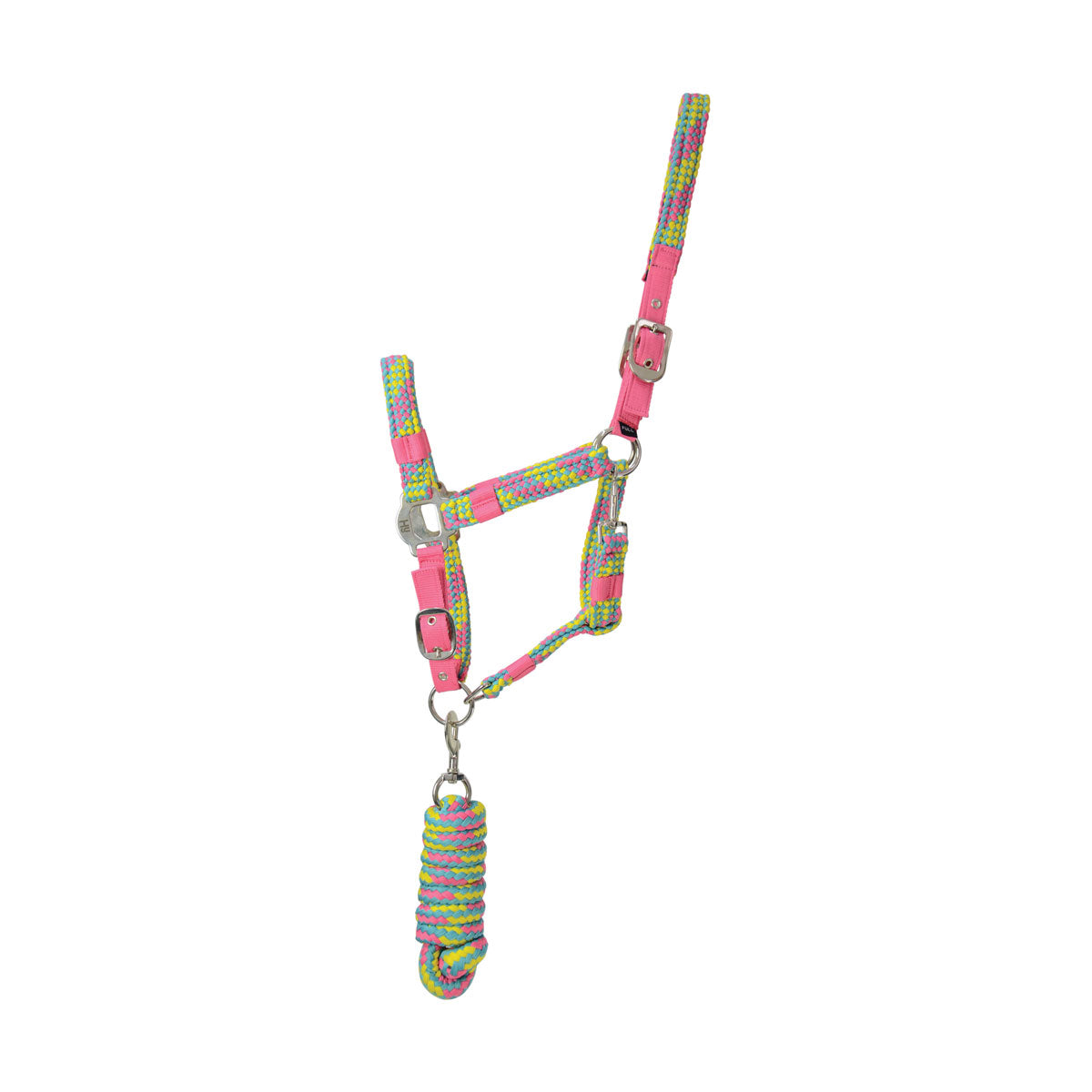 Hy Multicolour Adjustable Head Collar with Rope image 13