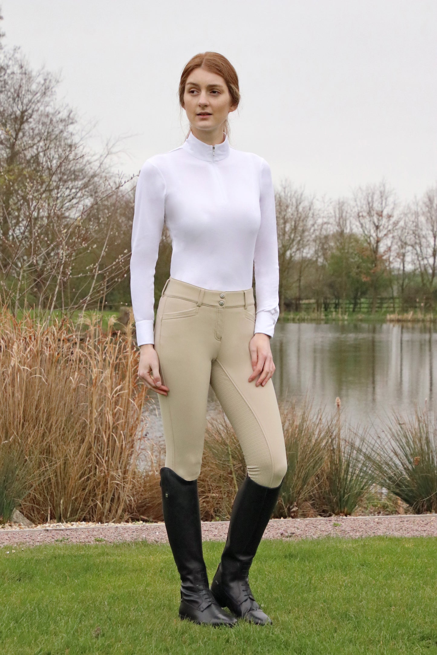Hy Equestrian Arctic Polar Softshell Breeches WATER REPELLENT image 0