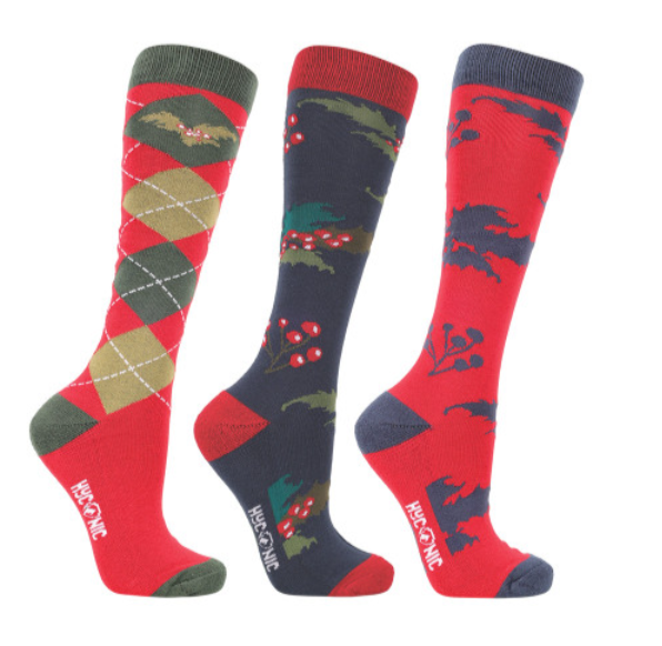 HYconic Socks Christmas Holly Socks