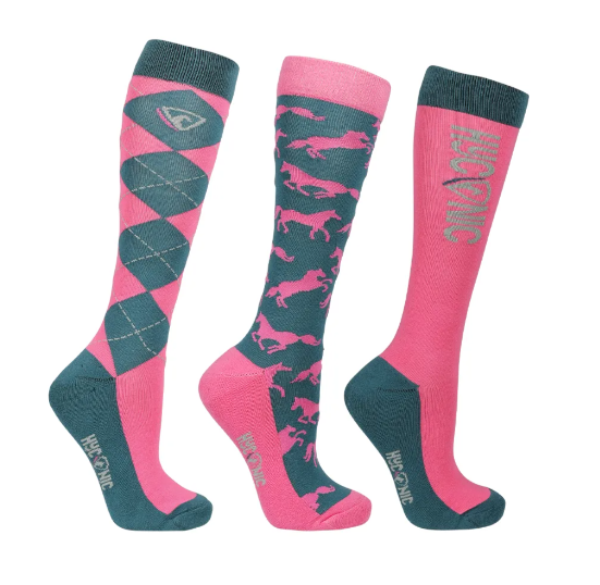 HYconic Socks Blue/Coral ADULTS