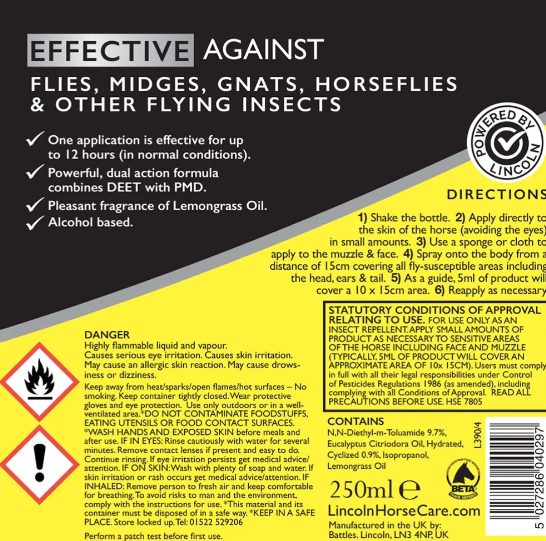 Lincoln Classic Fly Repellent Liquid