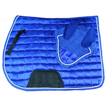 Satin Saddle pad &Fly Veil Set image 3