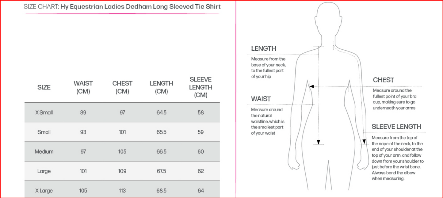 Hy Equestrian Ladies Dedham Long Sleeved Tie Shirt image 1
