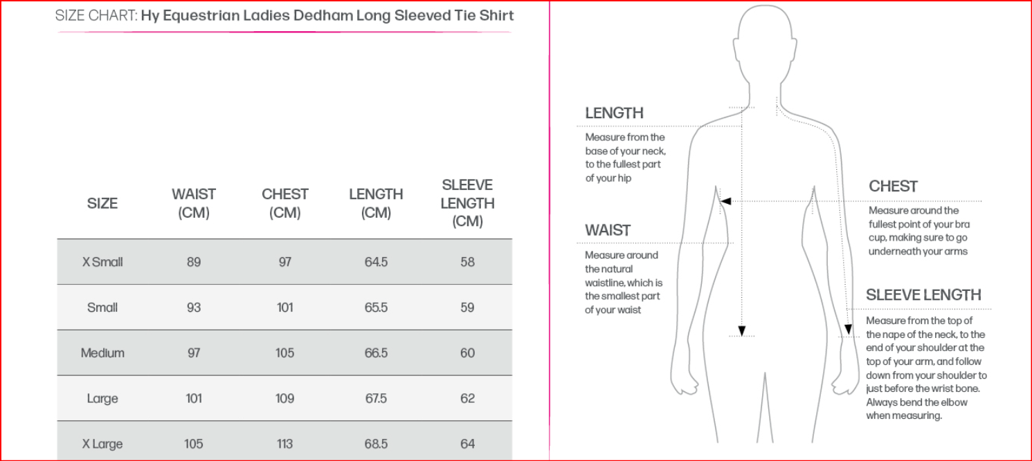 Hy Equestrian Ladies Dedham Long Sleeved Tie Shirt image 1