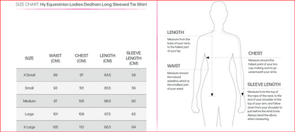 Hy Equestrian Ladies Dedham Long Sleeved Tie Shirt image 1