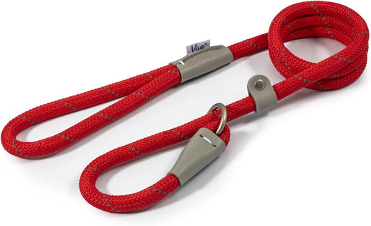 ANCOL VIVA ROPE SLIP LEAD RED -  UPTO 50kg