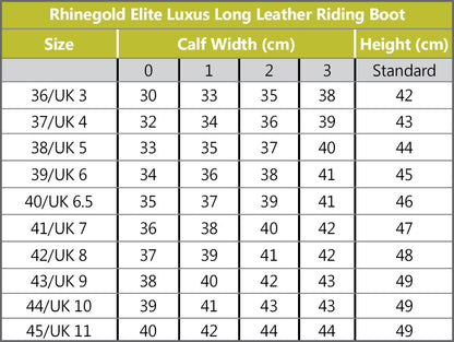 Rhinegold Elite Luxus Leather Riding Boot BLACK image 3