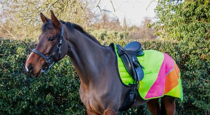Hy Equestrian Reflector Quarter Mesh Exercise Sheet image 0