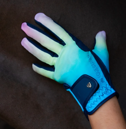 Hy Equestrian Ombre Riding Gloves