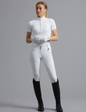Premier Equine Sophia Ladies Full Seat High Waist Competition Riding Breeches White