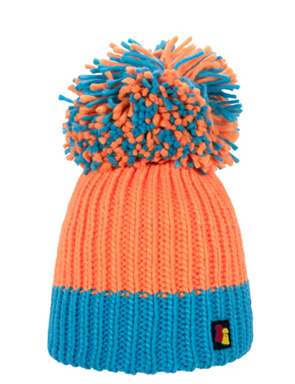 Bib Bobble Hat Fiery Lagoon