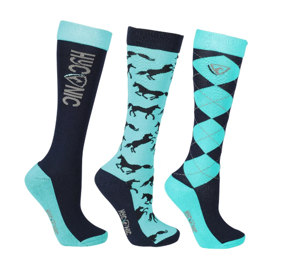 HYconic Socks Navy/Teal ADULTS