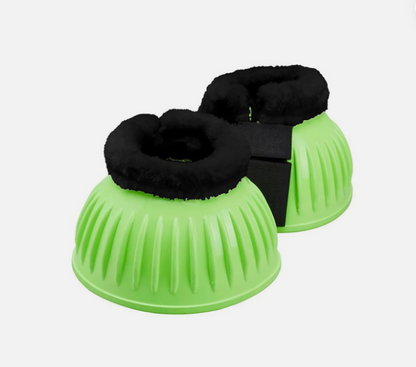 Firefoot Rubber Overreach Boot with Fur Trim