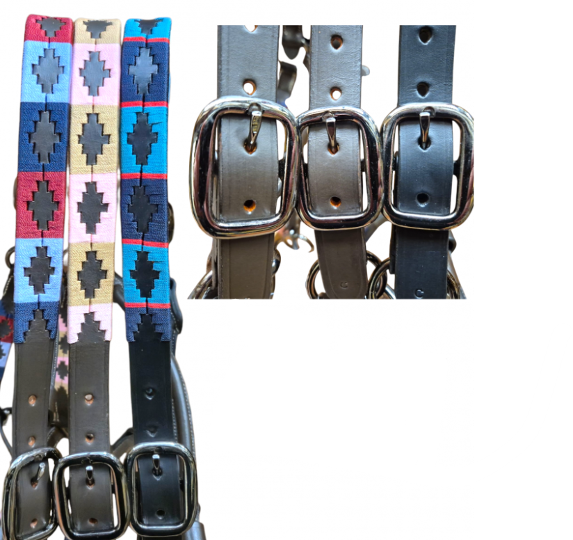 Polo Leather Headcollar with Black Nickel Fittings