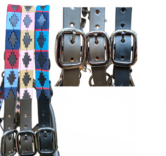 Polo Leather Headcollar with Black Nickel Fittings