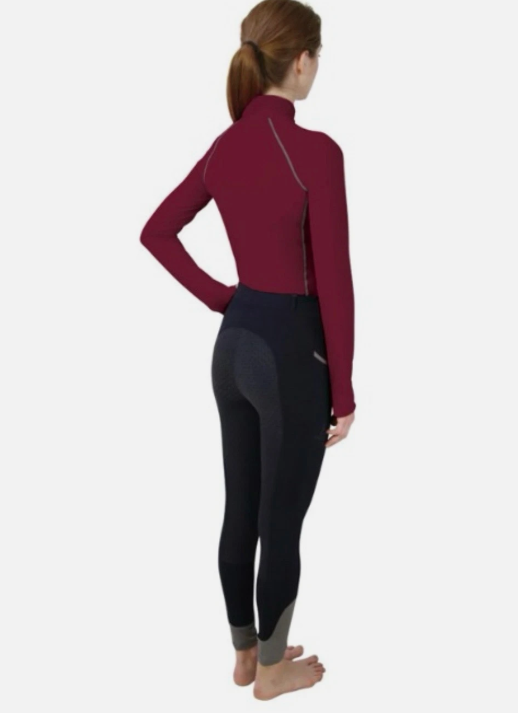 HY Equestrian Sport Active Base Layer VIVID MERLOT