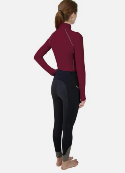 HY Equestrian Sport Active Base Layer VIVID MERLOT
