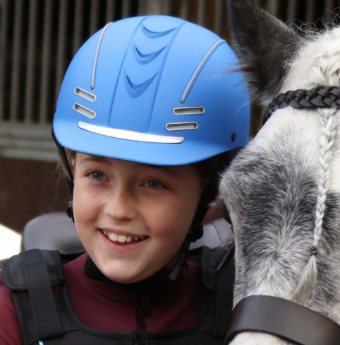 Whitaker Young Rider Helmet Blue