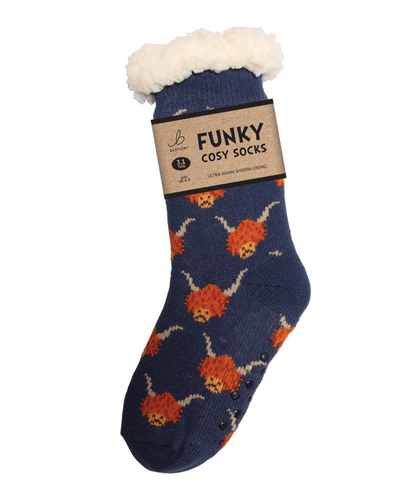 Bartleby Ladies Funky Cosy Socks -  Horse Head