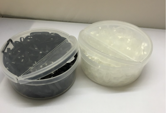 Silicone Plait Bands in Tubs