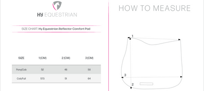 HY Equestrian  Reflective Comfort Pad