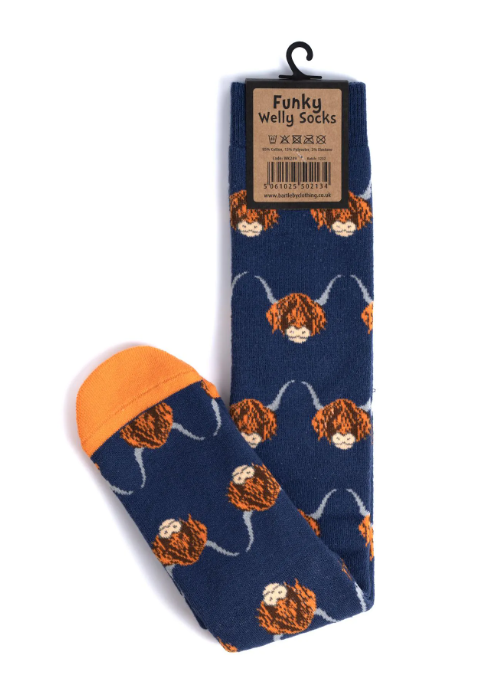 Bartleby Ladies Funky Welly Socks   7 Designs