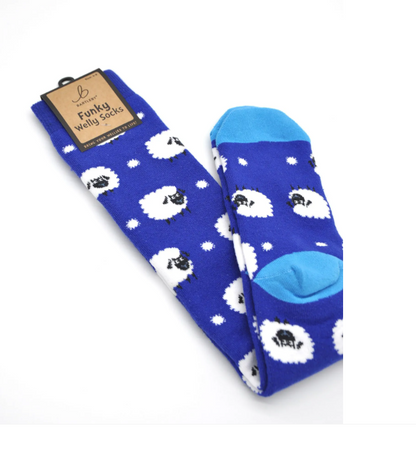 Bartleby Ladies Funky Welly Socks   7 Designs
