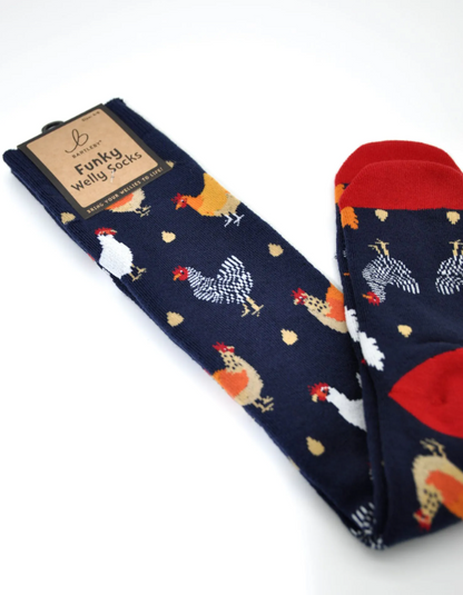 Bartleby Ladies Funky Welly Socks   7 Designs