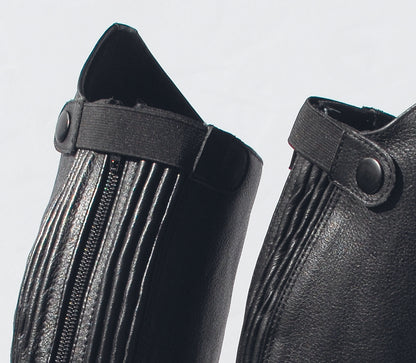 Rhinegold Elite Luxus Leather Riding Boot BLACK image 2
