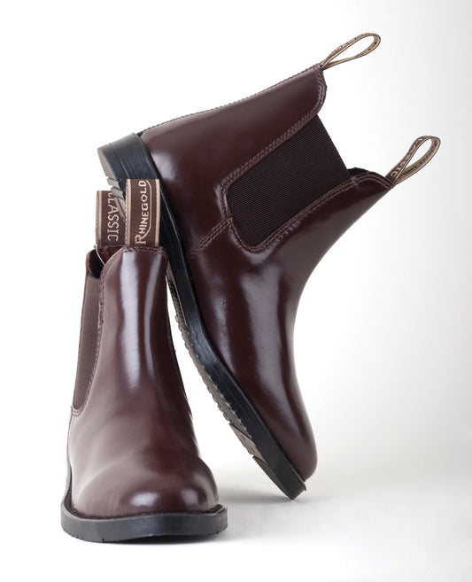 Rhinegold Adults Classic Leather Jodhpur Boots image 0
