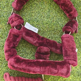 Cameo Faux Fur Headcollar & Lead Rope