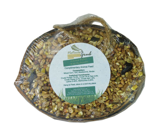 Natures Grub Coconut Pecker with Mealworm image 0