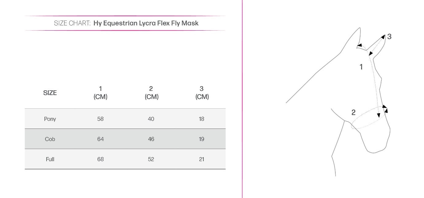 Hy Equestrian Lycra Flex Fly Mask image 1