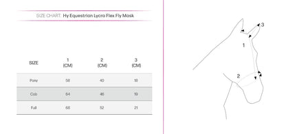 Hy Equestrian Lycra Flex Fly Mask image 1