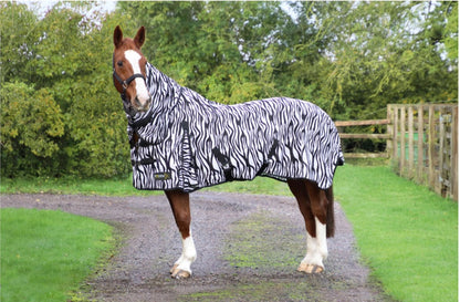 Hy Equestrian StormX Original Zebra Print Fly Rug image 0