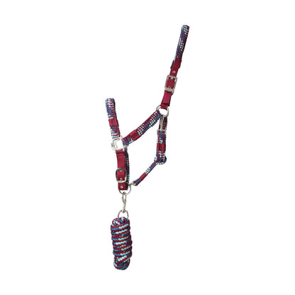 Hy Multicolour Adjustable Head Collar with Rope image 9