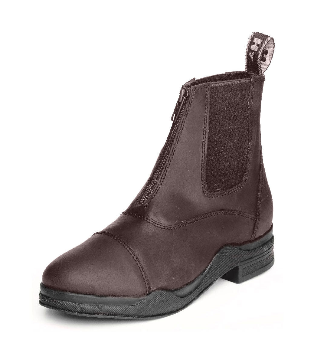 Hy Equestrian Wax Leather Zip Boot image 0